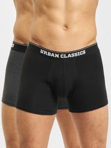 Boxer homme Urban Classics confortable, extensible, 160 g/m², coton, gris/noir