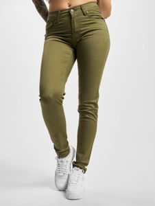 moderne Urban Classics Damen Jeans Skinny Fit Stretch Taschen mit Baumwolle Khaki