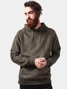 lässiger URBAN CLASSICS Herren Hoodie Stretch Kapuze 368 g/m² Khaki