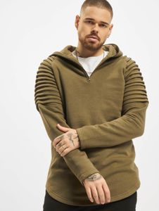 Sweat à capuche confortable Urban Classics pour homme, avec poignets et capuche côtelés, 280 g/m² coton, kaki