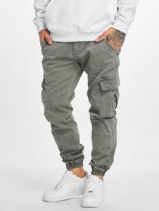 lässige URBAN CLASSICS Herren Jeans Stretch Reißverschluss Taschen mit Baumwolle Grau