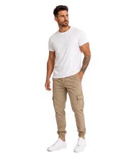 lässige URBAN CLASSICS Herren Jeans Stretch Taschen 270 g/m² mit Baumwolle Beige
