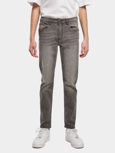 stylische Urban Classics Herren Jeans Slim Fit Stretch Taschen mit Baumwolle Grau