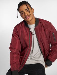 stylische Urban Classics Herren Jacke Reißverschluss Taschen 112 g/m² Rot