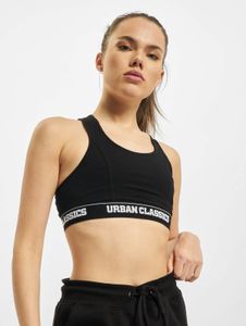 komfortabler Urban Classics Damen BH Stretch 180 g/m² mit Baumwolle Schwarz