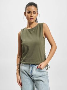 sportliches Urban Classics Damen T-Shirt Stretch 180 g/m² mit Baumwolle Khaki