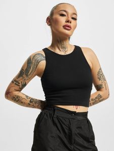 lässiges Urban Classics Damen T-Shirt Stretch 180 g/m² mit Baumwolle Schwarz