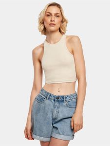 bequemes Urban Classics Damen T-Shirt Stretch 180 g/m² mit Baumwolle Beige