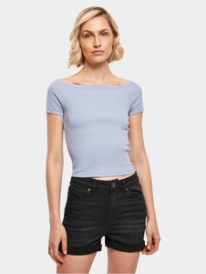 modernes Urban Classics Damen T-Shirt Stretch 180 g/m² mit Baumwolle Blau
