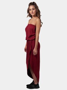 modisches Urban Classics Damen Kleid Stretch 170 g/m² Rot