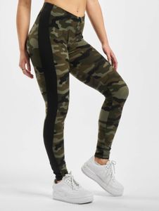 bequeme Urban Classics Damen Hose Stretch 170 g/m² Camouflage