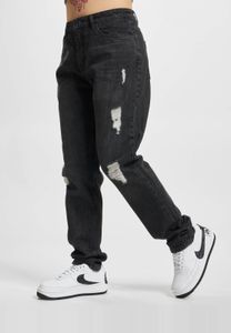 Jean femme Urban Classics confortable, en denim et coton, noir