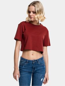 modernes Urban Classics Damen T-Shirt Oversize 140 g/m² mit Baumwolle Rot