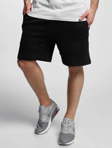 Casual Urban Classics men's shorts with stretch, drawstring, and pockets, made of cotton, black