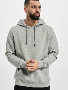 Modern Urban Classics Men's Hoodie with Drawstring and Ribbed Cuffs, 300 g/m² Cotton, Grey