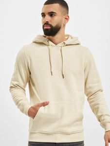 moderner URBAN CLASSICS Herren Hoodie Kordelzug Kapuze 300 g/m² mit Baumwolle Beige