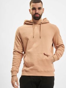 Casual Urban Classics men's hoodie with drawstring and ribbed cuffs, 300 g/m² cotton, antique pink