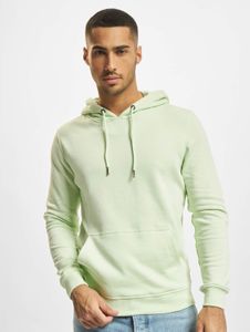 lässiger Urban Classics Herren Hoodie Kordelzug Rippbündchen 300 g/m² mit Baumwolle Pastell-Grün