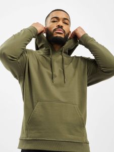 Casual Urban Classics men's hoodie with ribbed cuffs and hood, 280 g/m², khaki
