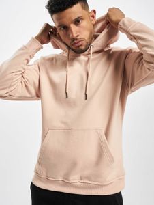 Sudadera con capucha Modern URBAN CLASSICS para hombre con puños y capucha acanalados, 280 g/m², color beige.
