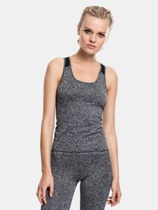 modernes Urban Classics Damen T-Shirt Stretch Mesh 190 g/m² Grau