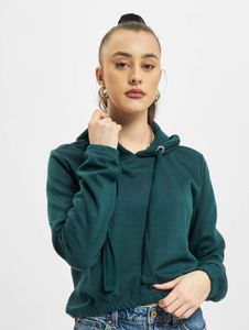 Sweat à capuche confortable Urban Classics pour femme, avec cordon de serrage, 300 g/m² coton, vert