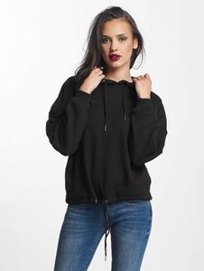 moderner Urban Classics Damen Hoodie Kordelzug Taschen 300 g/m² mit Baumwolle Schwarz