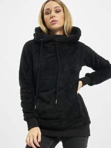 Casual Urban Classics women's hoodie with drawstring hood, 320 g/m², black