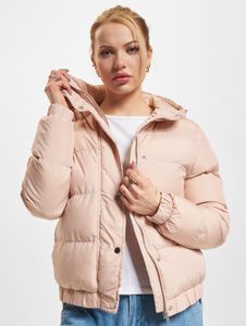 schlichte Urban Classics Damen Jacke Reißverschluss Kapuze 78 g/m² Beige
