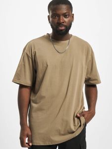 bequemes URBAN CLASSICS Herren T-Shirt Oversize 240 g/m² mit Baumwolle Khaki