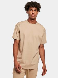 bequemes URBAN CLASSICS Herren T-Shirt Oversize 240 g/m² mit Baumwolle Beige