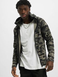 lässiger Urban Classics Herren Hoodie Reißverschluss Taschen 300 g/m² mit Baumwolle Camouflage
