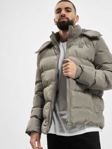 Giacca da uomo Modern Urban Classics con zip e cappuccio, 139 g/m², grigia