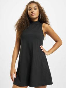 stilvolles Urban Classics Damen Kleid Stretch 210 g/m² Schwarz