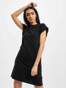 stilvolles Urban Classics Damen Kleid 140 g/m² mit Baumwolle Schwarz