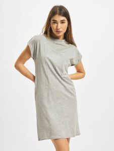 Vestido elegante de Urban Classics para mujer, 140 g/m², algodón, gris.