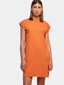 leichtes Urban Classics Damen Kleid 140 g/m² mit Baumwolle Orange