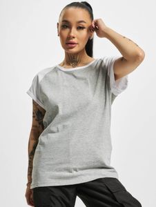 bequemes Urban Classics Damen T-Shirt 140 g/m² mit Baumwolle Grau