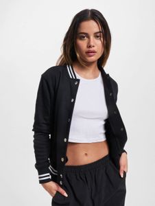 schlichte URBAN CLASSICS Damen Jacke Taschen Rippstrick 300 g/m² mit Baumwolle Schwarz