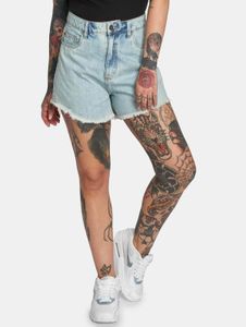 bequeme Urban Classics Damen Hose Reißverschluss Taschen mit Baumwolle Blau