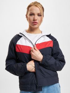 stylische Urban Classics Damen Jacke 78 g/m² Blau/Weiß/Rot