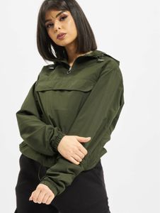 stylische URBAN CLASSICS Damen Jacke 78 g/m² Militär-Grün