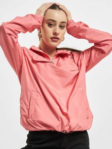 Veste femme Casual Urban Classics avec cordon de serrage et fermeture éclair, 78 g/m², rose