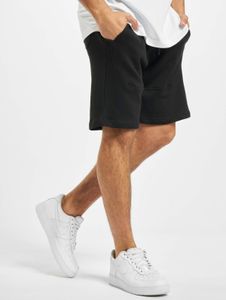 Pantalones cortos casuales Urban Classics para hombre con cordón ajustable, algodón de 260 g/m², color negro.