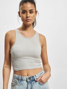 lässiges Urban Classics Damen T-Shirt Stretch 210 g/m² Grau