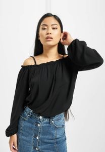 modernes Urban Classics Damen Longsleeve 115 g/m² Schwarz