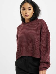 weiches Urban Classics Damen Sweatshirt Oversize Bordeaux-Rot