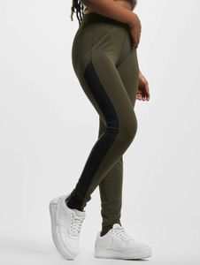 lässige Urban Classics Damen Hose Stretch 210 g/m² Grün