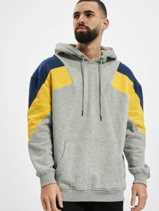 weicher URBAN CLASSICS Herren Hoodie 300 g/m² mit Baumwolle Grau/Bunt