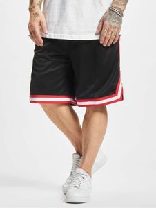sommerliche Urban Classics Herren Shorts 130 g/m² Schwarz/Weiß/Rot